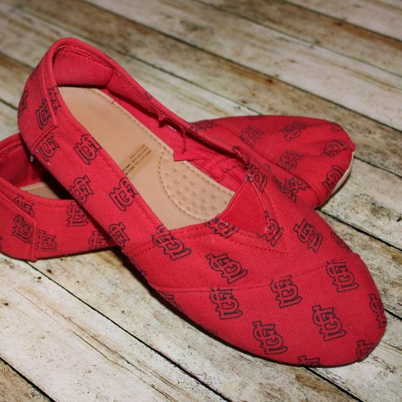 St Louis Cardinals MLB like TOMS 6.5 Shoes - Picture 1 of 3